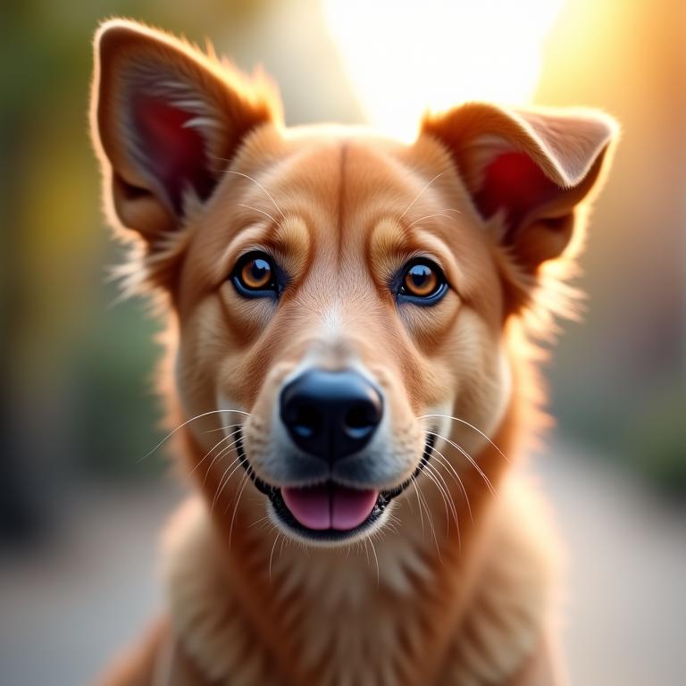 Retrato artístico de perro